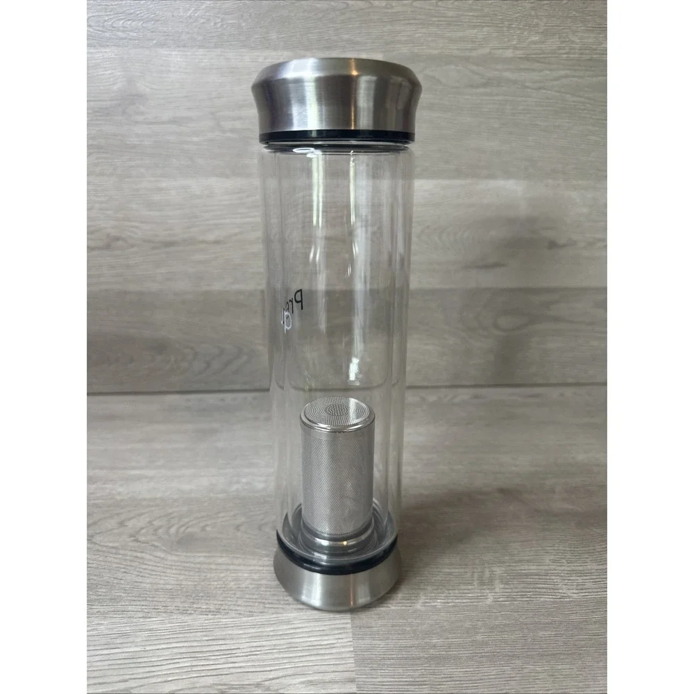 Preup Tea Infuser and Glass Water Bottle. Excellent Condition.‎ On-The-Go Brew.